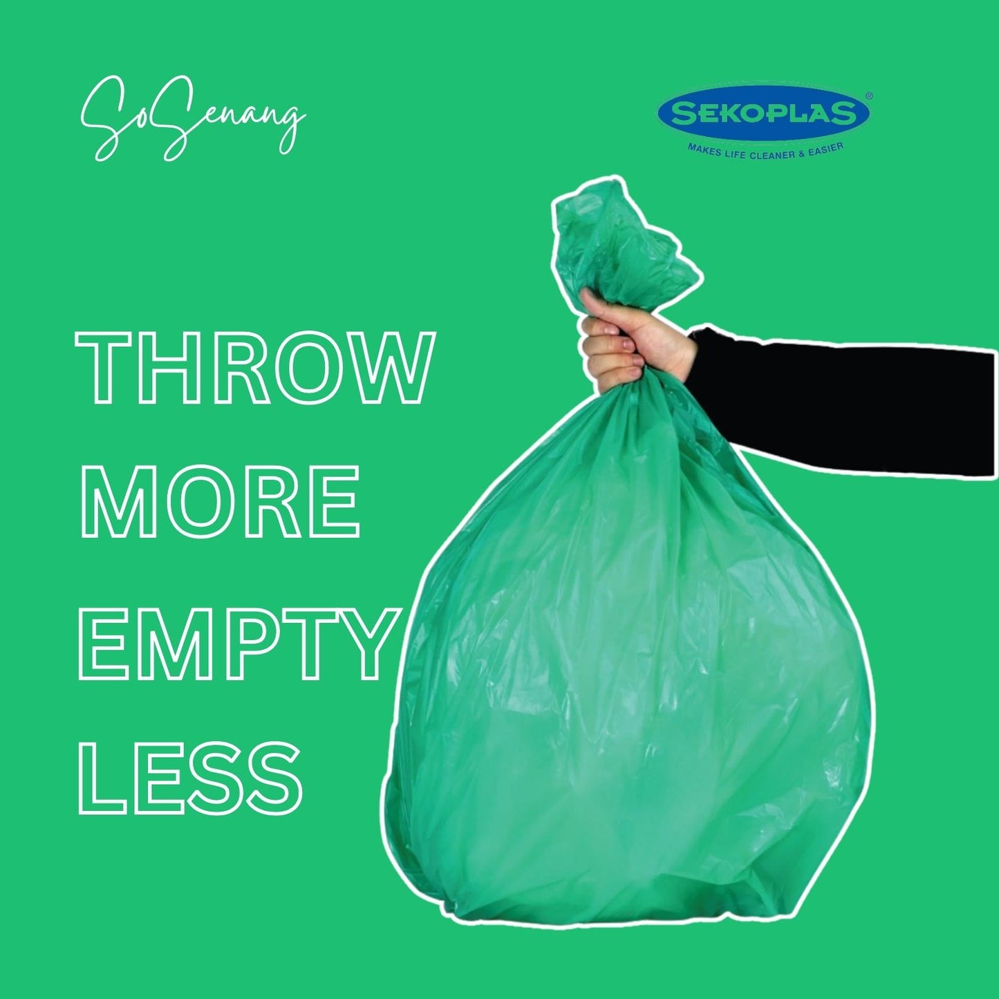20pcs Sekoplas Large Size Trash Bags